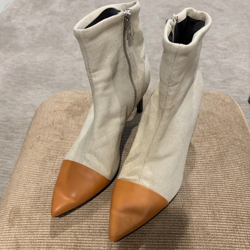 Rag & Bone Beha Stretch Booties - Beige / Tan Heeled Boots
